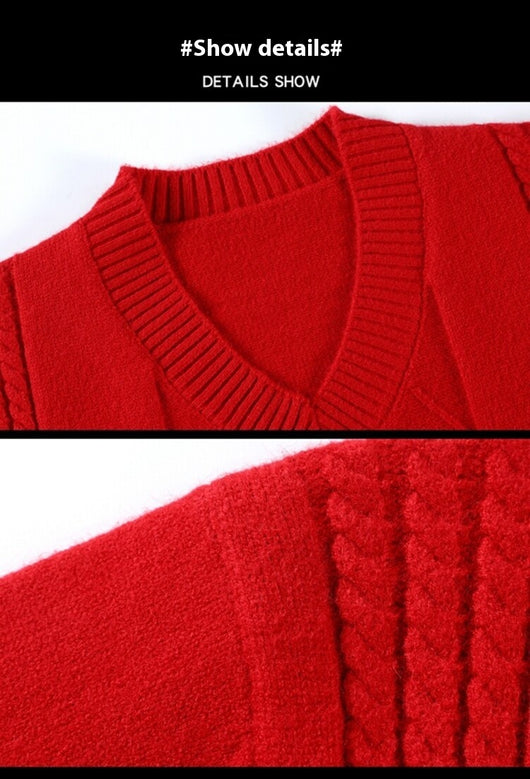 Suéter Casual para Hombre con Cuello Tipo Polo - Pullover de Punto - Image 39