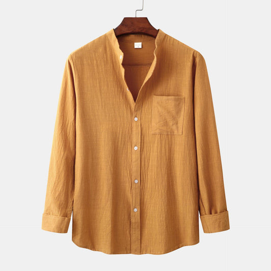 Conjunto Casual Hombre: Camisa Slim Manga Larga + Pantalón Liso