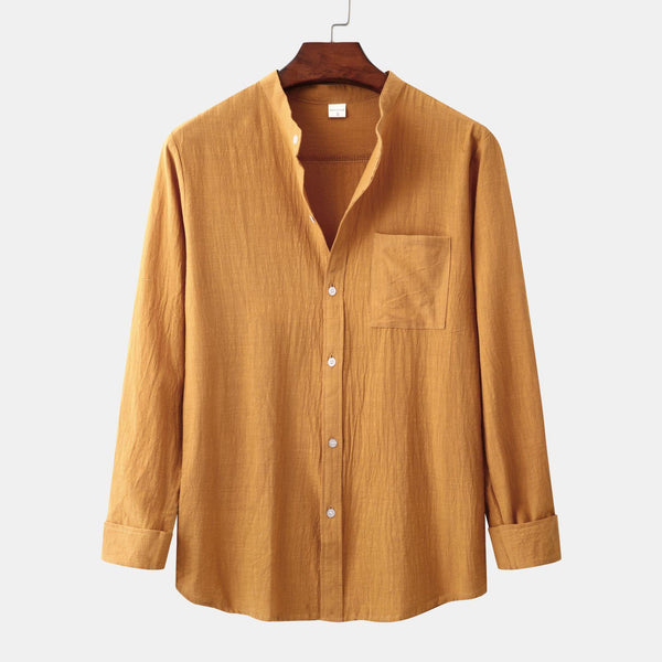 Conjunto Casual Hombre: Camisa Slim Manga Larga + Pantalón Liso