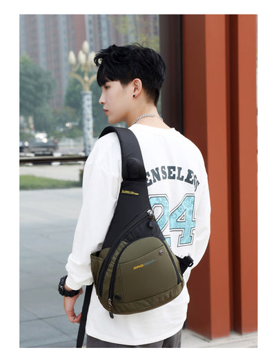 Bolsa Retro de Pecho con Correa Cruzada para Hombre - Image 17