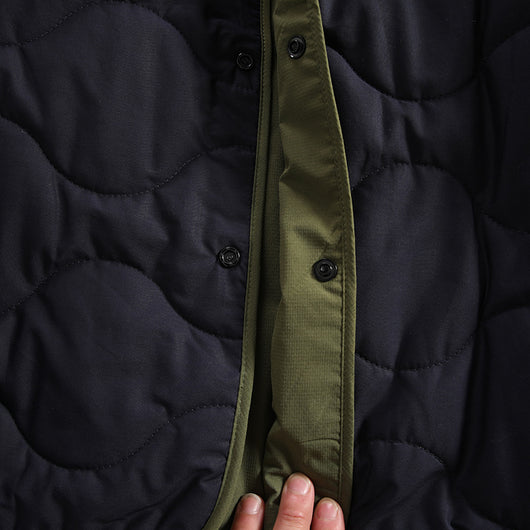Abrigo de Algodón Reversible sin Cuello para Invierno - Image 9