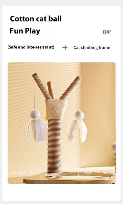 Torre Rascador Cápsula Espacial para Gatos - Juguete Multifuncional - Image 8