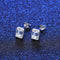 Fashion Geometric Square Ear Studs Niche MSE22052401 925 Plateado
