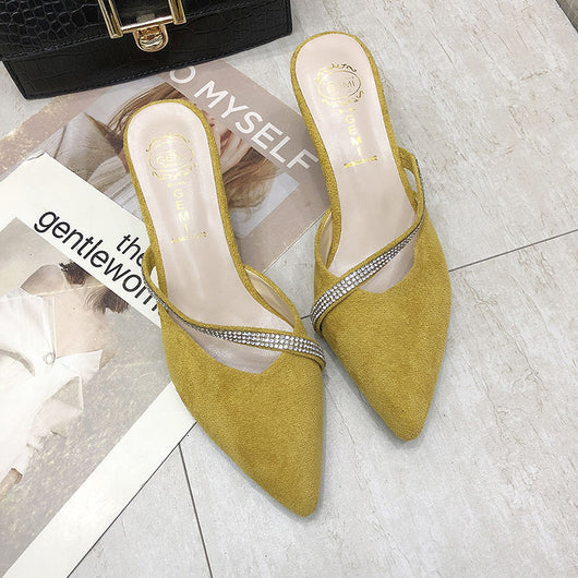 Sandalias y Pantuflas de Tacón Stiletto Puntiagudo para Mujer - Image 14