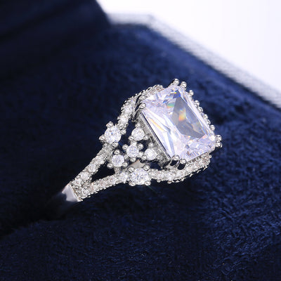 Anillo de Compromiso con Circonita Corte Princesa para Mujer - Image 9