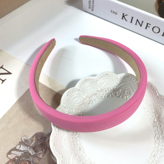 Diadema Retro de Satén con Esponja - Accesorio para Cabello Francés de Ancho Generoso - Image 5