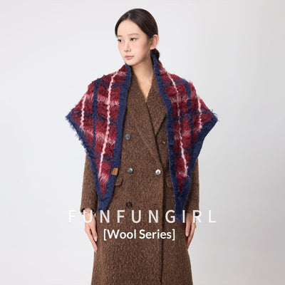Rebozo de Algodón a Cuadros - Chal Cálido para Mujer - Image 4