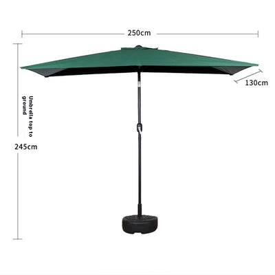 Sombrilla Rectangular Impermeable para Terraza y Patio - Protección Solar 4 Esquinas - Image 6