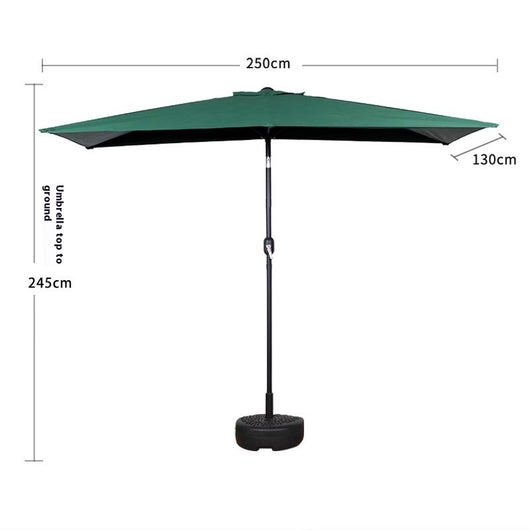 Sombrilla Rectangular Impermeable para Terraza y Patio - Protección Solar 4 Esquinas - Image 6
