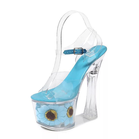 Sandalias de Tacón Robusto con Cristales y Suela Antideslizante - Image 12