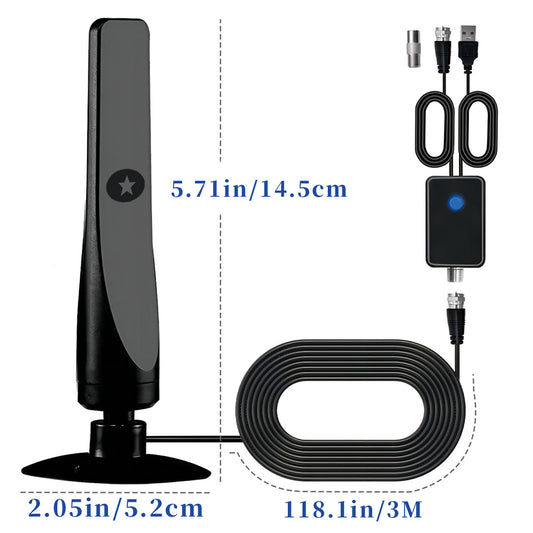 Antena de TV Digital HD con Ventosa para Canales Gratuitos - Image 2
