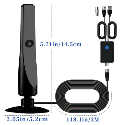 Antena de TV Digital HD con Ventosa para Canales Gratuitos - Image 13