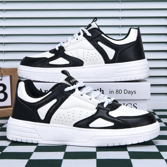 Zapatillas de Skate Clásicas Bajas Blancas para Parejas y Estudiantes Casuales