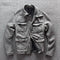 Motorcycle Leather Jacket with Business Pockets