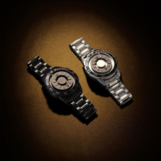 Reloj Magnético de Acero para Hombre - Diseño Moderno Cuarzo