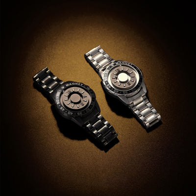 Reloj Magnético de Acero para Hombre - Diseño Moderno Cuarzo
