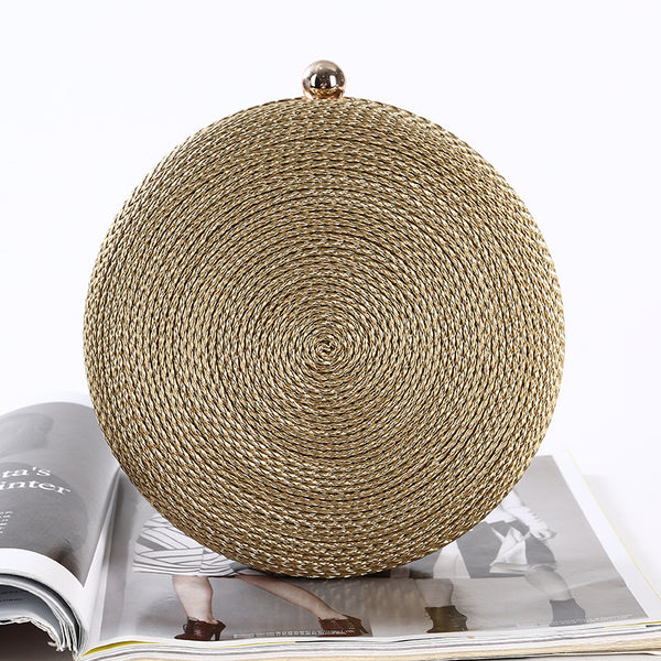 Bolso de Mano Redondo Artesanal Elegante