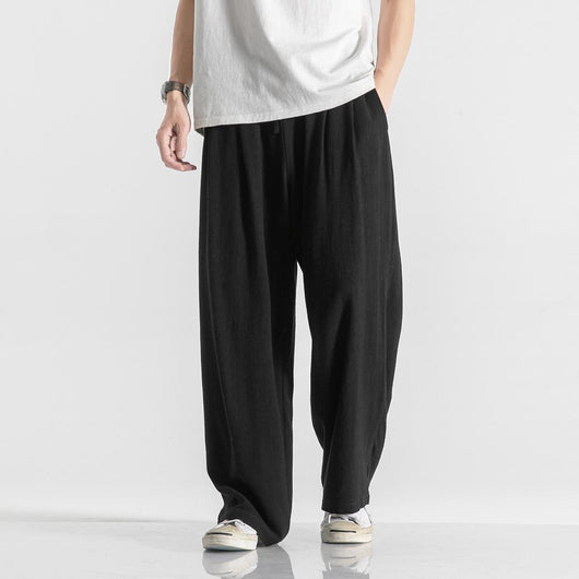 Pantalones Anchos de Lino y Algodón para Tallas Grandes - Cómodos y Transpirables - Image 19