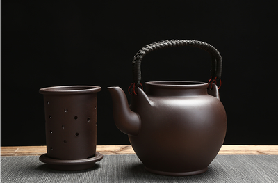 Juego de Té de Cerámica Púrpura de Gran Capacidad - Image 10