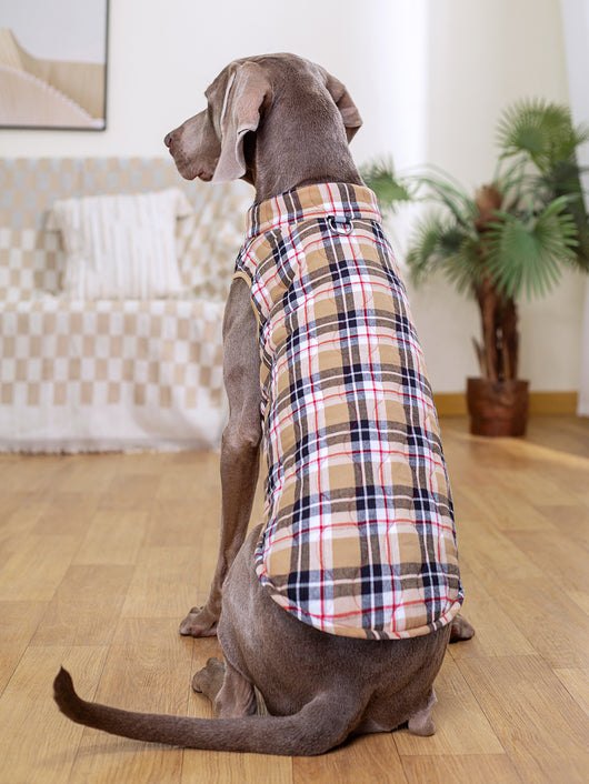Abrigo Térmico para Perros con Cierre de Cremallera - Chaqueta Acolchada Cuadriculada - Image 14