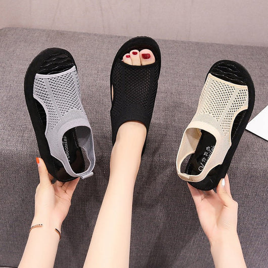 Zapatos Plataforma Tejidos para Mujer con Cuña Suave y Suela Flexible - Image 9