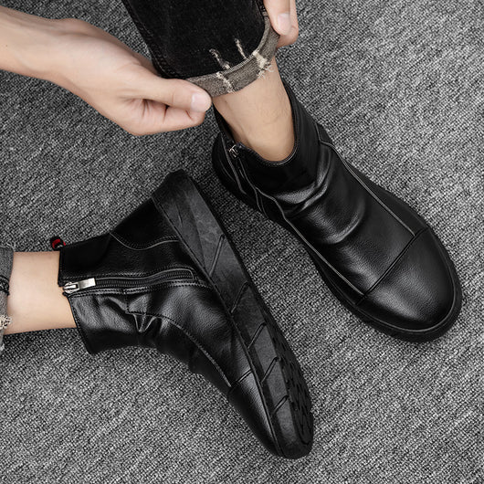 Botas de Cuero para Hombre Versátiles y de Moda - Image 8