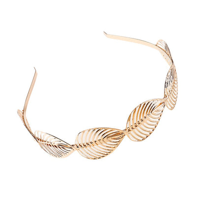 Diadema Dorada con Hojas Estilo Retro Minimalista - Image 10