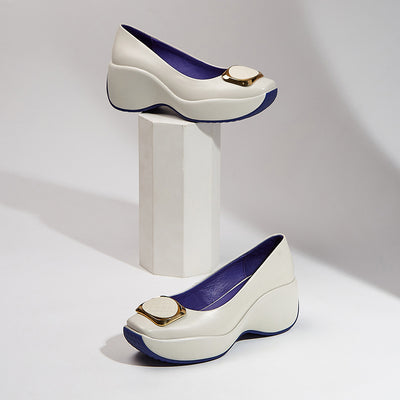 Zapatos Plataforma para Mujer con Hebilla Cuadrada - Estilo Casual Versátil - Image 5