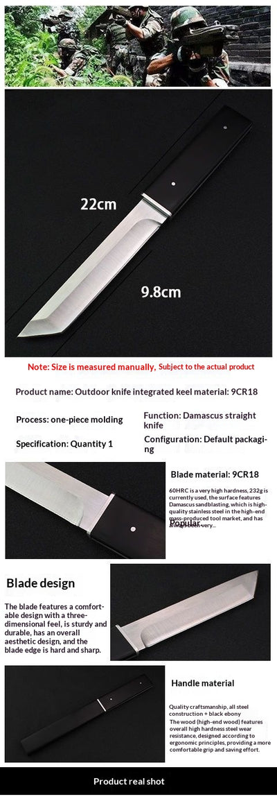 Cuchillo de Camping Hoja Recta Ultra Afilado - Image 7