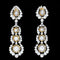 Aretes de Lujo Ligero en Plata 925 con Baño de Oro y Circonitas Brillantes