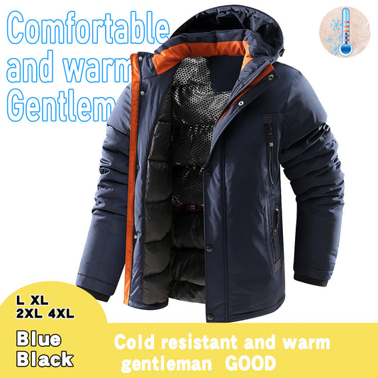 Abrigo Acolchado para Hombre - Chaqueta Térmica de Algodón Grueso