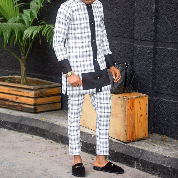 Chaqueta Casual de Algodón con Camisa Manga Larga para Hombre