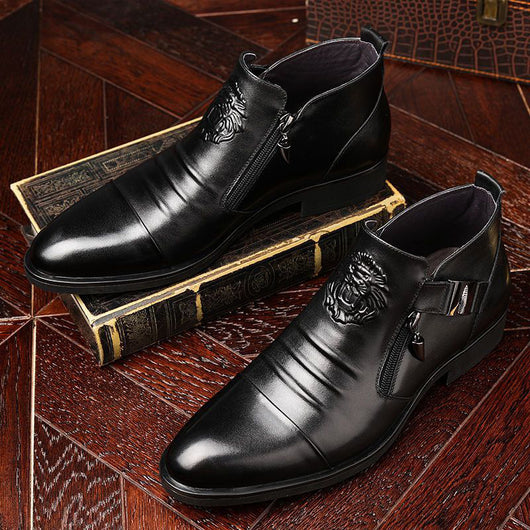 Botas Vaqueras para Hombre con Tacón Herradura y Grabado Reversible - Image 11