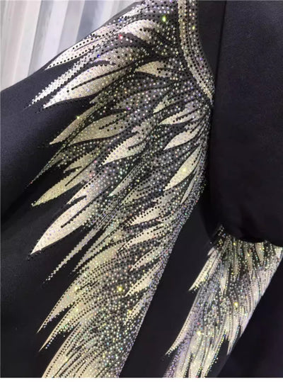 Abrigo Sudadera Acolchado de Lujo con Bordado Pesado y Detalles Brillantes - Image 24