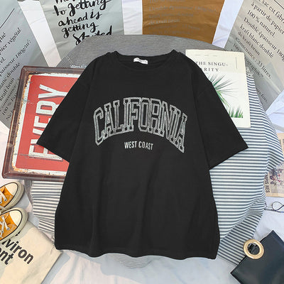 Playera Casual Harajuku para Mujer con Estampado Verano - Image 3