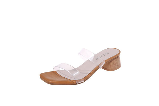 Pantuflas Tipo Mule con Tacón Medio Bloqueado - Image 9