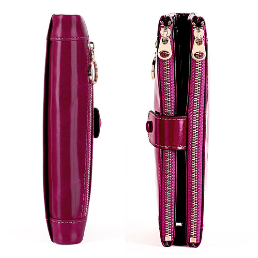 Billetera Vintage de Cuero Encerado para Mujer - Diseño Clásico - Image 2