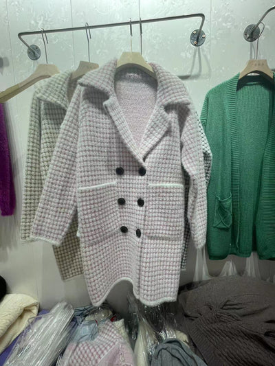 Abrigo Suéter Suelto Midi para Mujer - Image 11