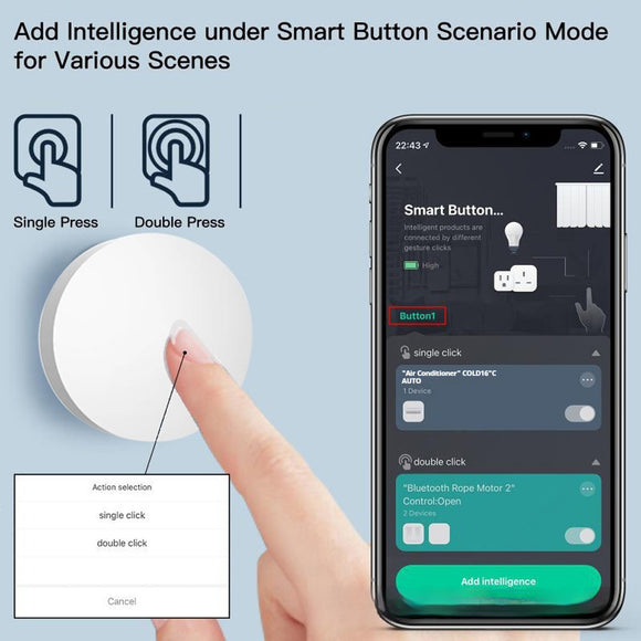 Control Remoto Inteligente de 4 Botones WiFi