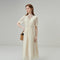 Vestido Jacquard Tencel Escote V con Textura