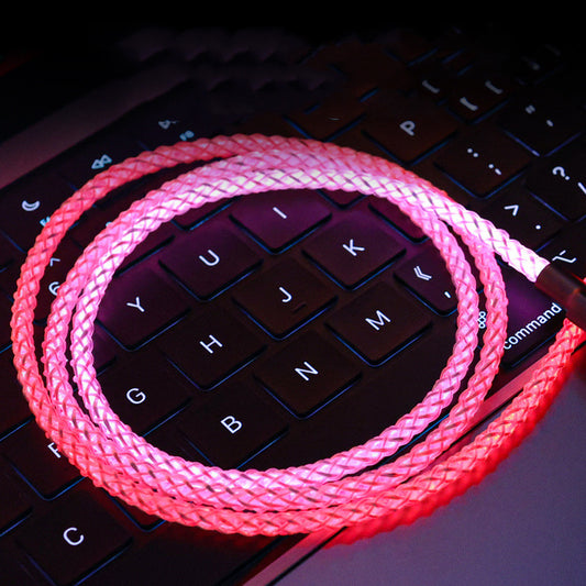 Cable de Carga Rápida RGB para Streaming con Transferencia de Datos