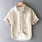 Camisa Casual de Algodón Puro para Hombre - Manga Corta Verano