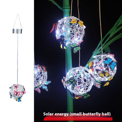 Lámpara Solar Colgante Decorativa con Mariposas Iluminadas - Image 4