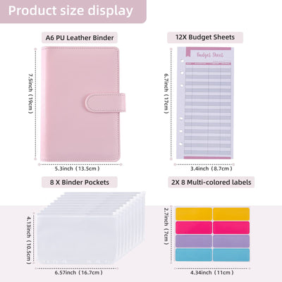 Cuaderno de Piel Macaron con Cartera Integrada y Compartimento para Billetes - Image 18