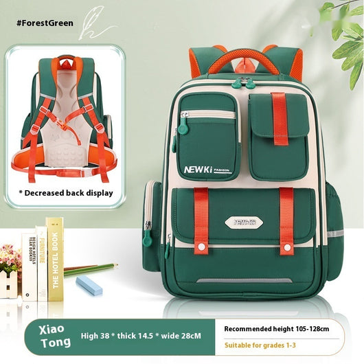 Mochila Escolar Ergonómica de Protección Espinal con Múltiples Compartimentos - Image 2