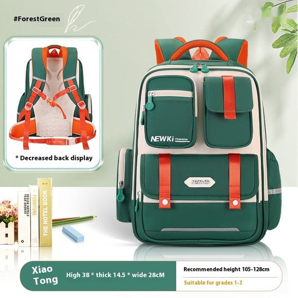 Mochila Escolar Ergonómica de Protección Espinal con Múltiples Compartimentos