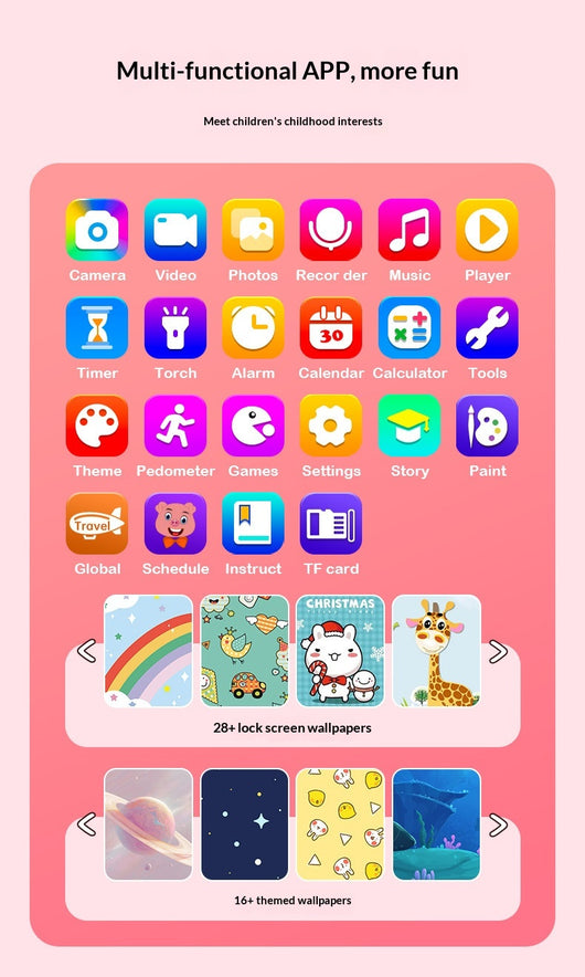 Teléfono Educativo Infantil con Doble Cámara y Pantalla Táctil - Image 16