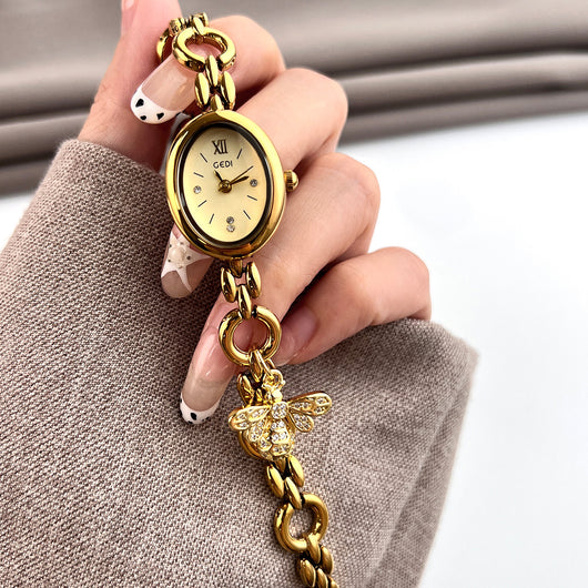Reloj de Lujo Ligero con Esfera Ovalada para Mujer - Image 4