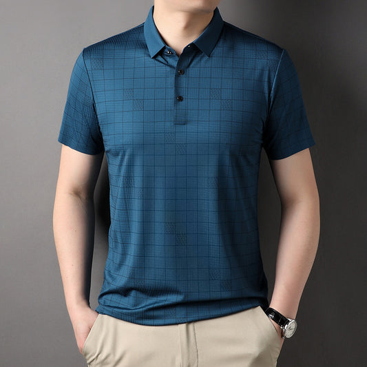 Camiseta de Algodón Mercerizado con Tecnología Ice Silk para Papá