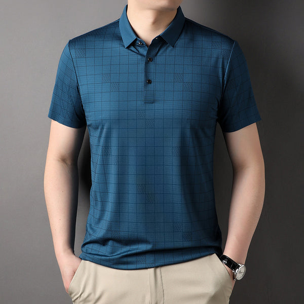 Camiseta de Algodón Mercerizado con Tecnología Ice Silk para Papá